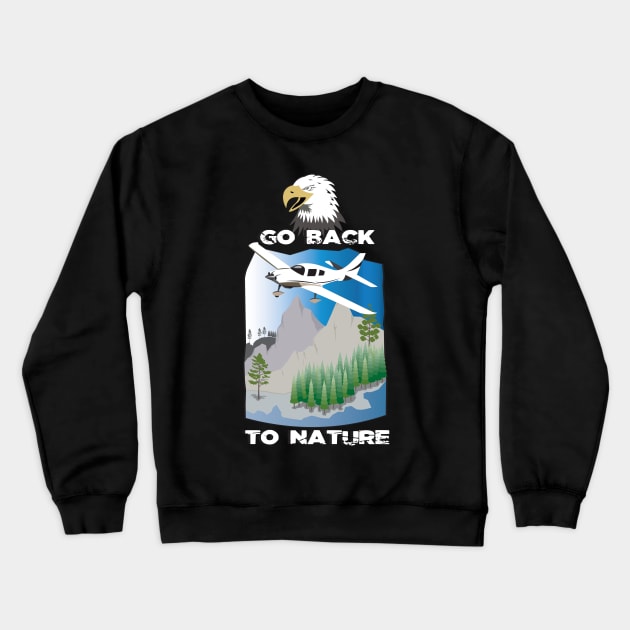 Go back to nature Crewneck Sweatshirt by mypointink